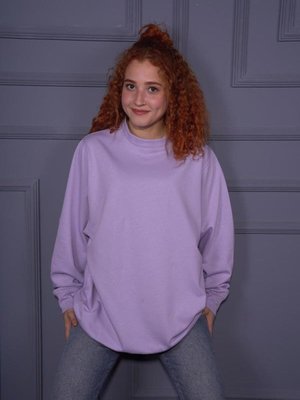 Oversize Basic Tunik Mor Sweatshirt Oversize Basic Tunik Mor Sweatshirt