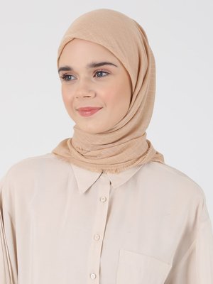 Hardal Düz Flam Eşarp Açık Hardal Düz Flam Eşarp Açık