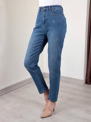 Açık Mavi Yüksek Bel Liam Jean Kot Pantolon Açık Mavi Yüksek Bel Liam Jean Kot Pantolon
