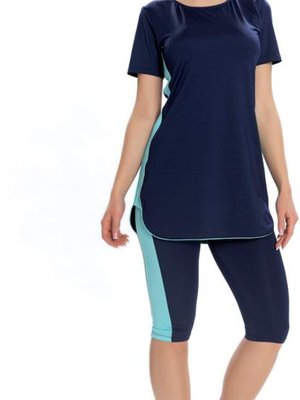 Lacivert Yarı Likralı Spor Tasarım Mayo Lacivert Yarı Likralı Spor Tasarım Mayo