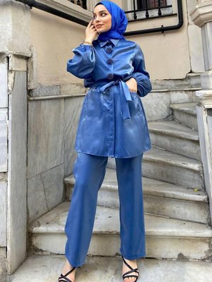 İndigo Elray Janjan Broşlu Takım