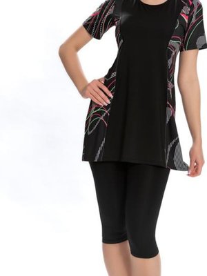 Siyah Likralı Yan Detaylı Mayo Siyah Likralı Yan Detaylı Mayo