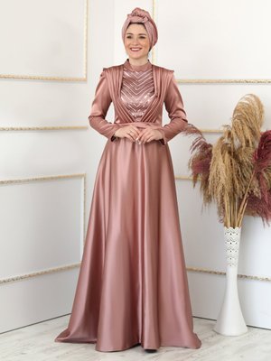 Gül Kurusu Ayra Abiye Elbise