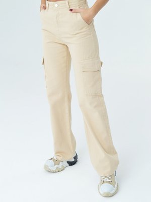 Bej Kargo Pantolon