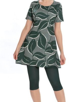 Yeşil Likralı Yarı Dev Yapraklar Mayo Yeşil Likralı Yarı Dev Yapraklar Mayo