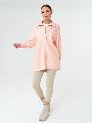 Pudra Deri Görünümlü Ceket