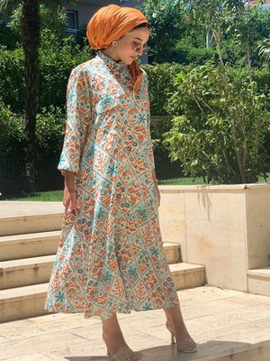 Turuncu Sea Viskon Tam Boy Tunik Turuncu Sea Viskon Tam Boy Tunik