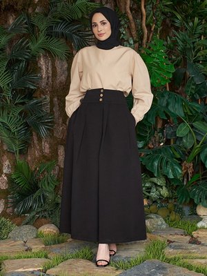 Siyah Denim Etek Siyah Denim Etek