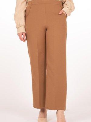 Camel Yüksek Bel Klasik Pantolon