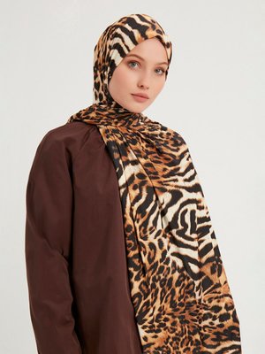 Kahverengi Desenli Sandy Şal