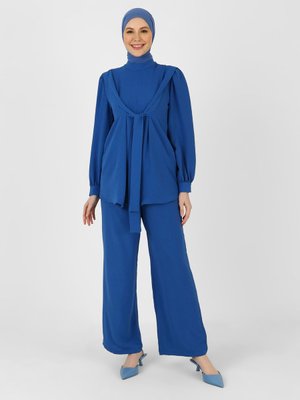 Koyu İndigo Aerobin Tunik & Pantolon İkili Takım