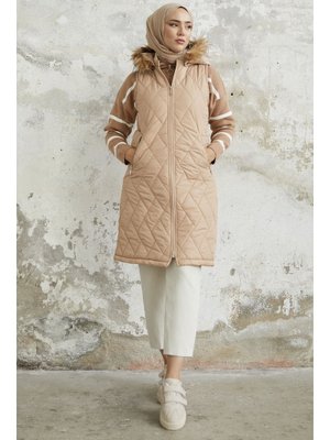 Camel Elora Kapitone Şişme Yelek