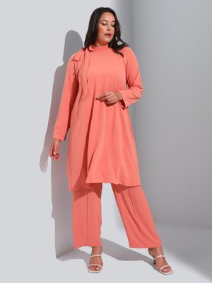 Somon Büyük Beden Tunik & Pantolon İkili Takım