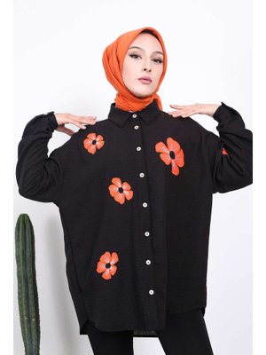 Vizon Omuzları Taşlı Tunik