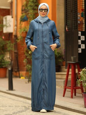 Koyu Mavi Tensel Kot Ferace Koyu Mavi Tensel Kot Ferace