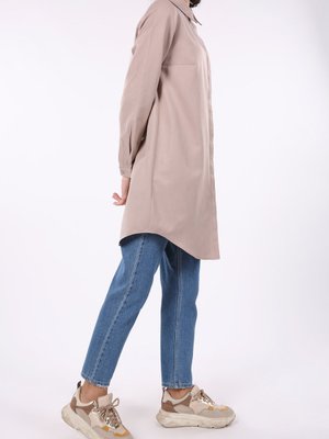 Vizon Allday Gizli Patlı Gömlek Tunik