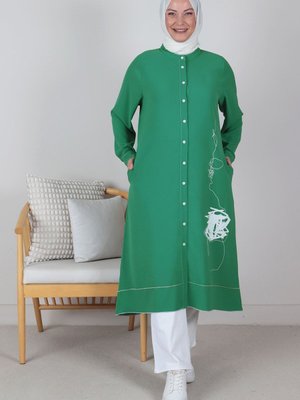 Benetton Büyük Beden Baskılı Aerobin Kap