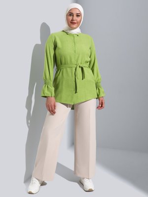 Büyük Beden Tunik Fistik Yesili Büyük Beden Tunik Fistik Yesili