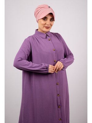 Pudra Pratik Hazır Geçmeli Bone Viskon Kumaş Şapkalı Aksesuarlı