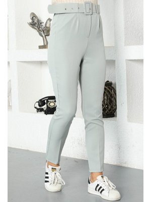 Mint Yeşili Kemerli Havuç Pantolon Mint Yeşili Kemerli Havuç Pantolon