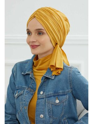 Büzgülü Penye Bone,hardal Sarısı,b Büzgülü Penye Bone,hardal Sarısı,b