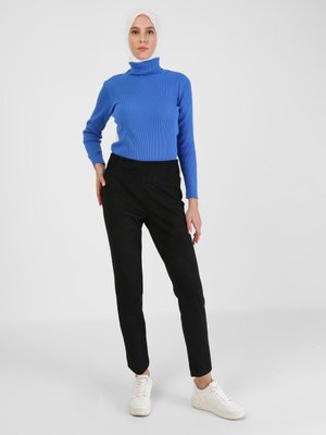 Siyah Scuba Süet Pantolon Siyah Scuba Süet Pantolon