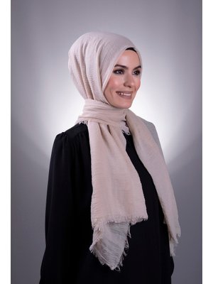 Bej Düz Klasik Bürümcük Şal