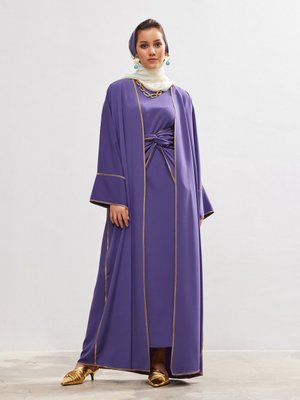 Lavanta New Line Abaya Dress Set