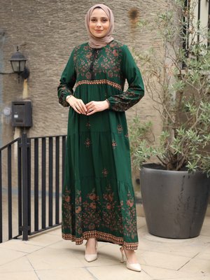 Elbise Zümrüt Yesili