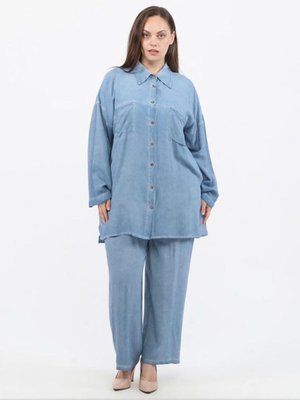 Mavi Cepli Ara Boy Tunik Mavi Cepli Ara Boy Tunik