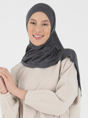 Koyu Gri Viskon Scarfs