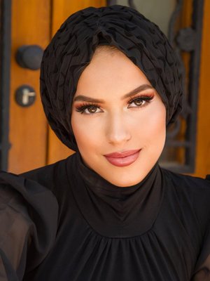 Siyah Büzgülü Dolama Bone