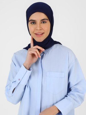 Lacivert Serin Eşarp Lacivert Serin Eşarp