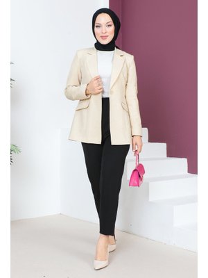 Bej Blazer Ceket Bej Blazer Ceket