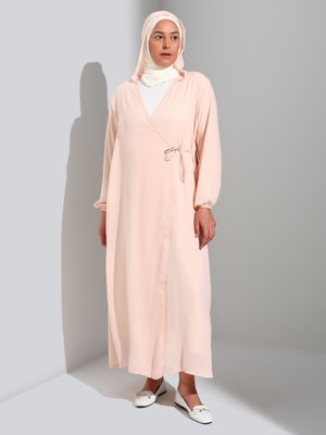 Pudra Büyük Beden Namaz Elbisesi Pudra Büyük Beden Namaz Elbisesi