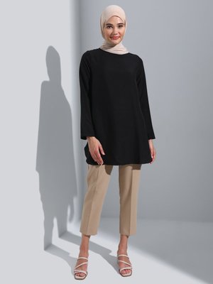 Siyah Aerobin Basic Tunik
