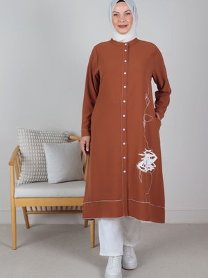 Tarçın Büyük Beden Baskılı Aerobin Kap