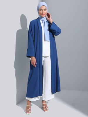 İndigo Aerobin Rahat Kalıp Abaya Ferace İndigo Aerobin Rahat Kalıp Abaya Ferace