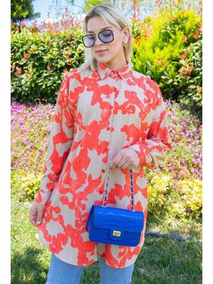 Turuncu Desenli Gömlek Turuncu Desenli Gömlek