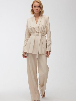 Bej Yüksek Bel Palazzo Pantolon Bej Yüksek Bel Palazzo Pantolon