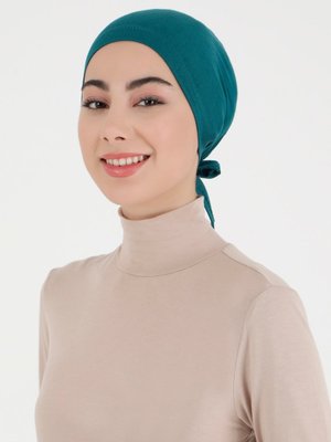 Likralı Bağlamalı Bone Zümrüt Likralı Bağlamalı Bone Zümrüt