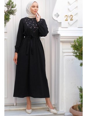 Siyah Yakası Büzgülü Tunik Siyah Yakası Büzgülü Tunik