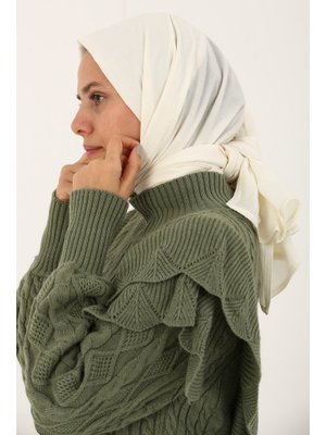 Krem Harman Koton Şal