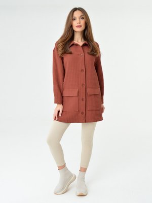 Kahverengi Düğmeli Ceket