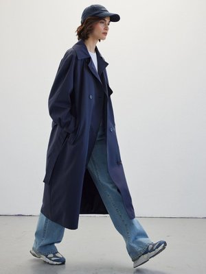 Kruvaze Trençkot Lacivert Kruvaze Trençkot Lacivert