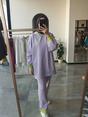 Baskılı Kapüşonlu Spor Takım