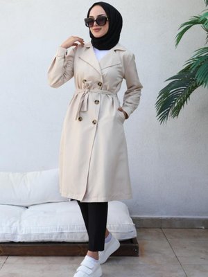 Boyfriend Trençkot Bej