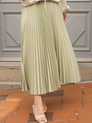 Lariva Mint Yeşili Saten Etek