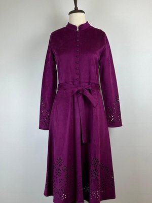 Lazer Kesim Detaylı Süet Kap Mürdüm K60 Lazer Kesim Detaylı Süet Kap Mürdüm K60