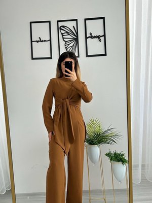 Rylo Önden Bağlamalı Tulum Camel